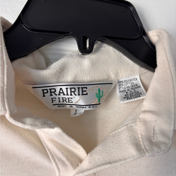 Prairie Fire men’s polo shirt Size Large western cowboy - Picture 4 of 5